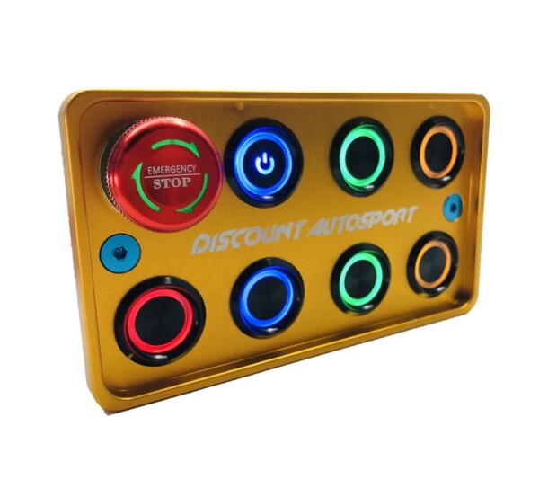 Piastra di commutazione a 8 pulsanti stile PDM Gold + interruttore elettronico da 180 ampere certificato FIA - immagine 3