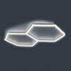 luce led esagonale 2 nido d'ape plafoniera garage 230V 1.6M X 1M 70W 6500K detailing - immagine 5