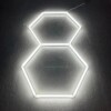 luce led esagonale 2 nido d'ape plafoniera garage 230V 1.6M X 1M 70W 6500K detailing - immagine 3