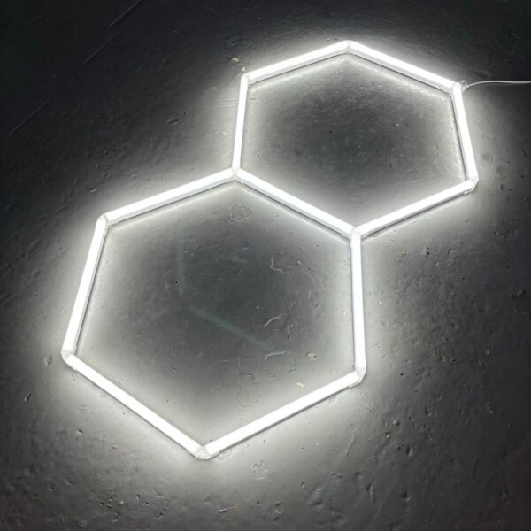 luce led esagonale 2 nido d'ape plafoniera garage 230V 1.6M X 1M 70W 6500K detailing