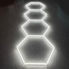 Luce led esagonale 4 nido d'ape plafoniera garage 230V 3.2M X 1M 130W 6500K detailing - immagine 2