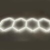 Luce led esagonale 4 nido d'ape plafoniera garage 230V 3.2M X 1M 130W 6500K detailing - immagine 5