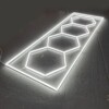Sechseckige LED-Leuchte Waben-Deckenleuchte 3.6M x 1.2M LED 230W 6500k Detailing Garage Barber – Bild 4