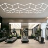 lámpara led hexagonal Panal de abejas 20 diamantes 5.6m x 2.4m 430W 6500k 230V Detailing Garage Barber - Imagen 3