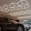 lámpara led hexagonal Panal de abejas 20 diamantes 5.6m x 2.4m 430W 6500k 230V Detailing Garage Barber