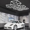 Hexagon led light 6 hexagon + 46 honeycomb triangles 4.8m x 2.8m 590W 6500k 230V detailing garage barber - Image 6