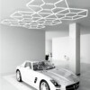 Hexagon led light 6 hexagon + 46 honeycomb triangles 4.8m x 2.8m 590W 6500k 230V detailing garage barber - Image 7