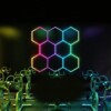 Lámpara led hexagonal Panal de abejas multicolore RGB 2.5m x 2.4m 65W 230V Detailing Garage Barber - Imagen 3