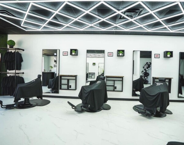 Lámpara led hexagonal 10 cuadrados Panal de abejas 4.8m x 2.4m 510W 6500k 230V Detailing Garage Barber - Imagen 3