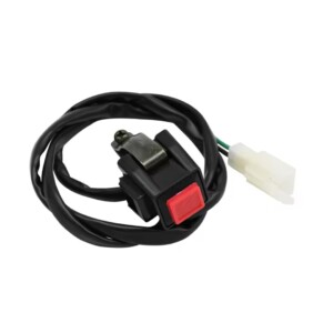 Square circuit breaker engine stop button for Japanese motocross bikes Yamaha, Kawasaki, Suzuki, Honda