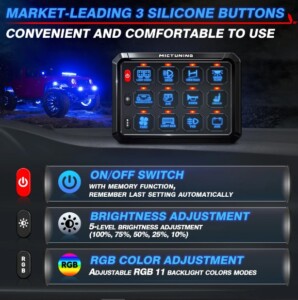 Interrupteur Jack 12V Métal Stabilisateur - Pour Camping-car, Caravane, Remorque, 6 Mois Garantie