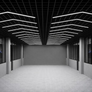 Plafón LED flecha 120° 2 barras blanco 6500k 2,2M x 0,7M 32W