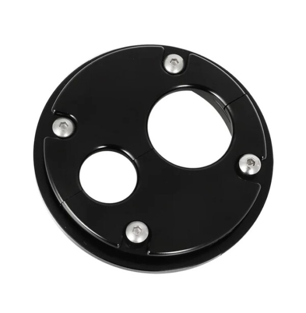 Mamparo de aluminio atornillado de 30 mm + 15 mm para el mazo de cables y las mangueras