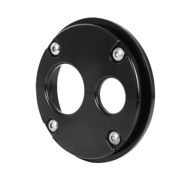 Mamparo de aluminio atornillado de 30 mm + 15 mm para el mazo de cables y las mangueras - Imagen 3