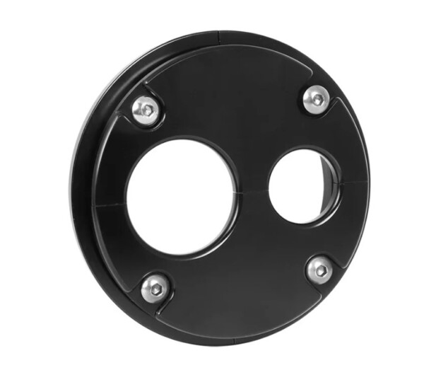 Mamparo de aluminio atornillado de 30 mm + 15 mm para el mazo de cables y las mangueras - Imagen 7