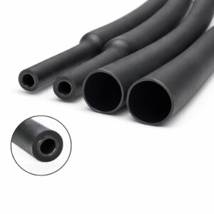 Schwarzer Schrumpfschlauch 3:1, eng anliegend, Durchmesser 4 bis 50 mm Länge 1 Meter