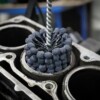 Spazzola di alesatura Flex Hone per cilindri con diametro da 45 a 90 mm, per la levigatura di smerigliatura - immagine 3
