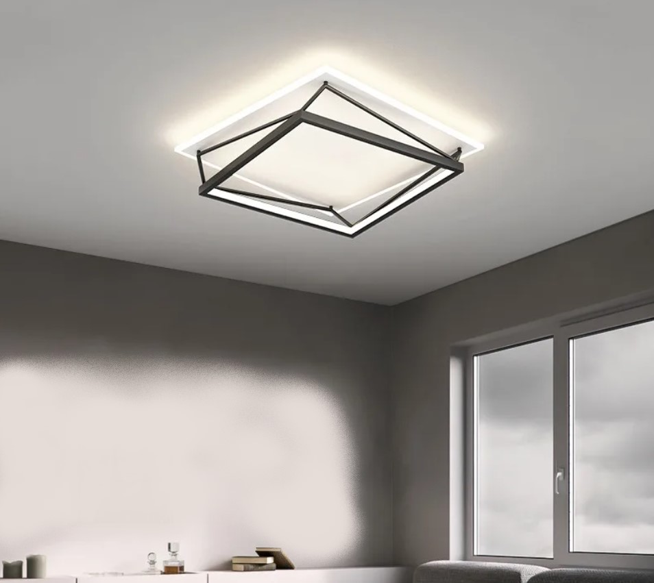 Lampe de plafond LED Ovale suspendu intérieur salon 120cm 54W