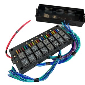 Boîte à relais électrique précâblée 12V – 16 relais 40A + 29 fusibles ATO/ANL – Centrale électrique complète – Prête à installer