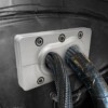 Schottdurchführung 25mm + 15mm aus Aluminium zum Anschrauben für Kabelbaum und Schläuche – Bild 2