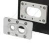 Schottdurchführung 25mm + 15mm aus Aluminium zum Anschrauben für Kabelbaum und Schläuche – Bild 3