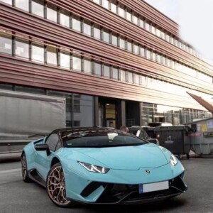 Covering Bleu turquoise Tangara Haute Brillance 1,52M x 18M