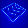 Plafón led 1 cuadrado + 3 flechas 1.2M x 1.2M 100W azul Detailing Barber Garage gym - Imagen 2