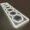 LED light 6 hexagons + rectangle honeycomb ceiling 5.3M x 1M 360W White 6500K Detailing Garage Barber Gym - Image 4