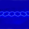 Luz LED 6 hexágono nido de abeja techo 4.8M x 1M 186W Azul Detallado Garaje Peluquería Gimnasio - Imagen 4