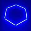 LED-Lampe 1 Hexagon Wabendecke Durchmesser 1M 36W Blau Detailing Garage Barber Gym