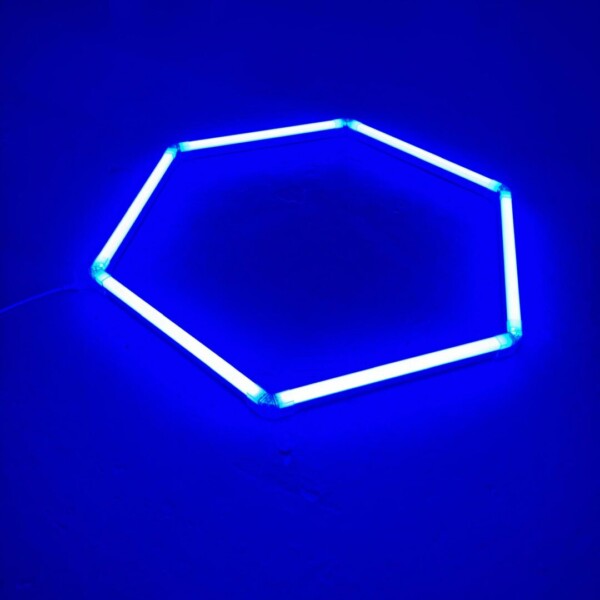 LED-Lampe 1 Hexagon Wabendecke Durchmesser 1M 36W Blau Detailing Garage Barber Gym – Bild 2