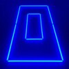Lampe LED de plafond rectangle double 2.4M x 1.2M 145W bleu detailing garage barber gym