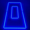 Lampe LED de plafond rectangle double 2.4M x 1.2M 145W bleu detailing garage barber gym – Image 4