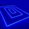 LED-Deckenlampe rechteckig dreifach 4,8M x 2,4M 345W blau detailing garage barber gym – Bild 3