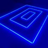 LED-Deckenlampe rechteckig dreifach 4,8M x 2,4M 345W blau detailing garage barber gym – Bild 4