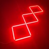 Plafoniera LED 3 quadrati allineati 2M x 0,7M 72W Rosso Detailing Barber Garage Palestra - immagine 2