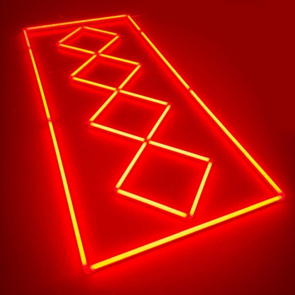 Lampada a soffitto a LED 4 quadrati + rettangolo 3M x 1M 196W Rosso Detailing Barber Garage - immagine 3