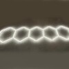 5 Hex LED Lampada da soffitto a nido d'ape 4M x 1M 156W Bianco 6500K Detailing Garage Barber Gym - immagine 3