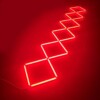 Led-Deckenlampe 6 Quadrate in einer Reihe 4M x 0.7M 144W ROT Detailing Barber Garage – Bild 2