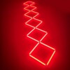 Led-Deckenlampe 6 Quadrate in einer Reihe 4M x 0.7M 144W ROT Detailing Barber Garage – Bild 3