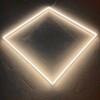 Quadratische Led-Deckenlampe 1,2M x 1,2M 64W Warmgelb 3000K detailing garage barber gym – Bild 3