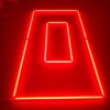 LED-Deckenlampe rechteckig doppelt 2.4M x 1.2M 145W rot detailing garage barber gym
