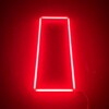 Plafoniera LED rettangolare 2,4M x 1,2M 100W rosso dettaglio garage barbiere palestra - immagine 4