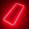 Plafoniera LED rettangolare 2,4M x 1,2M 100W rosso dettaglio garage barbiere palestra - immagine 3