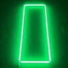 Lámpara de techo LED rectángulo 1,2M x 0,5M 45W Verde detalle garaje peluquería gimnasio - Imagen 2