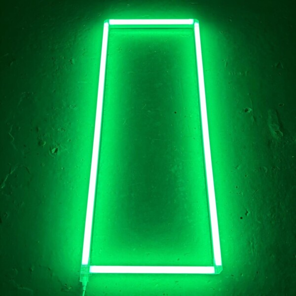 Lámpara de techo LED rectángulo 1,2M x 0,5M 45W Verde detalle garaje peluquería gimnasio - Imagen 2