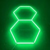 LED light 2 hexagon honeycomb ceiling 1.6M x 1M 70W Green Detailing Garage Barber Gym - Image 2