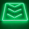 Plafoniera a led 1 quadrato + 3 frecce 1,2M x 1,2M 100W verde Detailing Barber Garage palestra - immagine 2