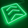 Plafoniera a led 1 quadrato + 3 frecce 1,2M x 1,2M 100W verde Detailing Barber Garage palestra - immagine 3