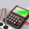 Multimètre ordinateur numérique professionnel avec diagnostic auto écran LCD 1000V 10 AMP avec pince et piques + accessoires – Image 7